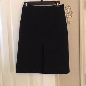 J crew tropical weight black wool skirt lined